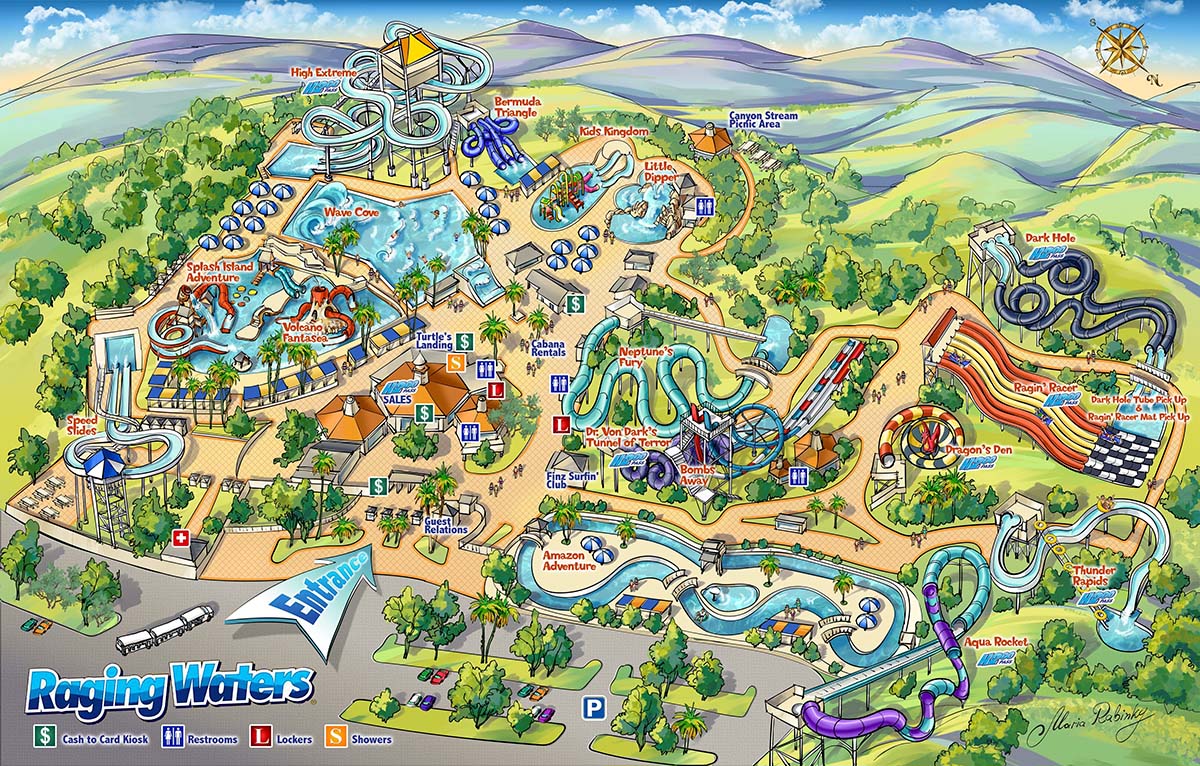 Raging Waters Map